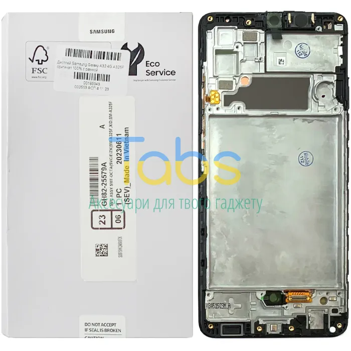 Дисплей для Samsung Galaxy A32 4G A325F з тачскріном (оригінал 100% Service Pack з рамкою) - изображение 1