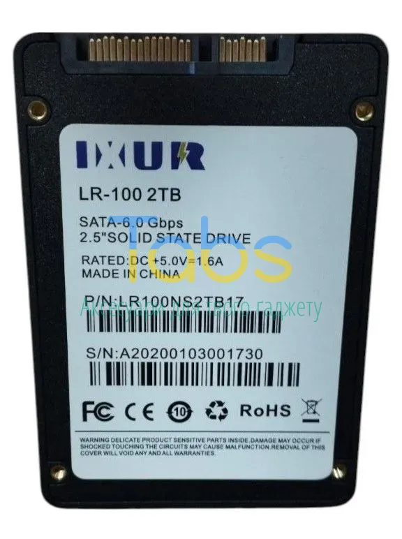 SSD для ноутбука SATA 3 2,5 2TB IXUR - зображення 2