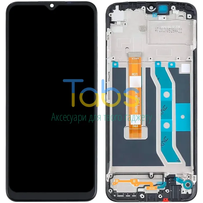 Дисплей для Realme C25Y з тачскріном та рамкою Original Quality - зображення 1