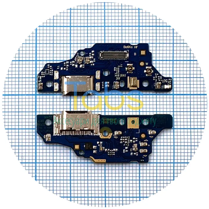 Шлейф Motorola Moto G23 XT2333, Moto G13 XT233 із роз'ємом зарядки - нижня плата High Quality - изображение 1