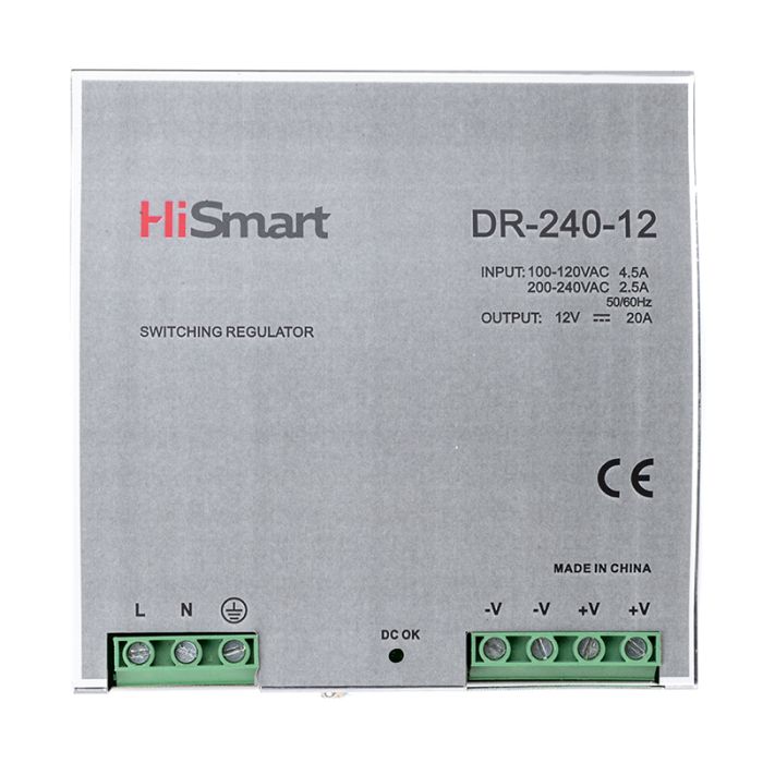 Блок живлення HiSmart 12V, 20A, 240W, DIN