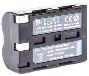 Акумулятор PowerPlant Minolta NP-400, Pentax D-Li50 1550mAh