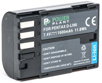 Акумулятор PowerPlant Pentax D-Li90 1600mAh