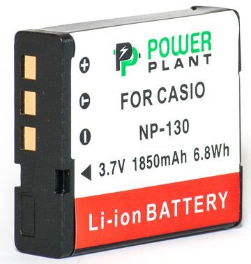 Акумулятор PowerPlant Casio NP-130 1850mAh