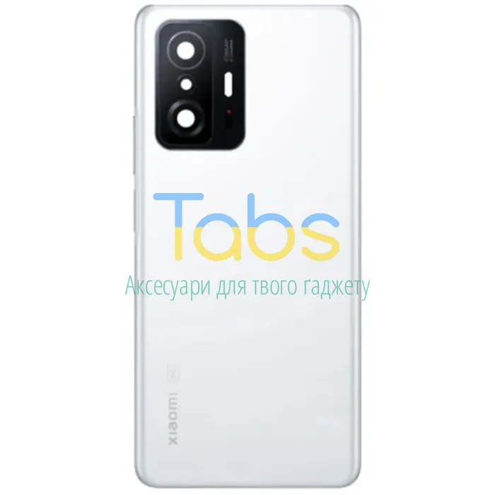 Задня кришка для Xiaomi 11T, 11T Pro (біла зі склом камери) Original Quality - зображення 2