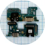 Шлейф Realme 10 RMX3630, Realme 11 4G RMX3636 з роз'ємами зарядки, навушників та мікрофоном - нижня плата Original Quality