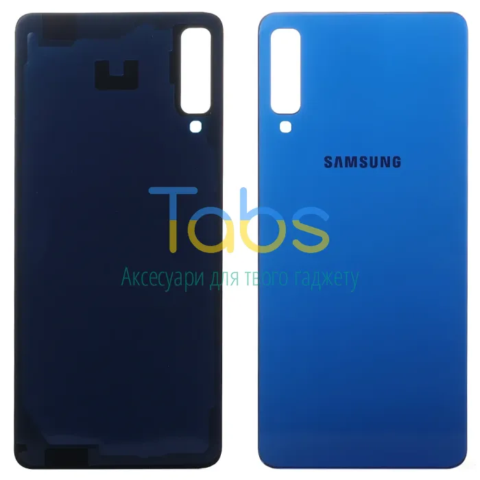 Задня кришка для Samsung Galaxy A7 2018 A750F (синя) Original Quality - зображення 1