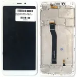 Дисплей для Xiaomi Redmi 6, Redmi 6A M1804C3DG з тачскріном (білий з рамкою)
