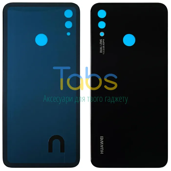 Задня кришка для Huawei P Smart Plus INE-LX1, Nova 3i (чорна) - зображення 1