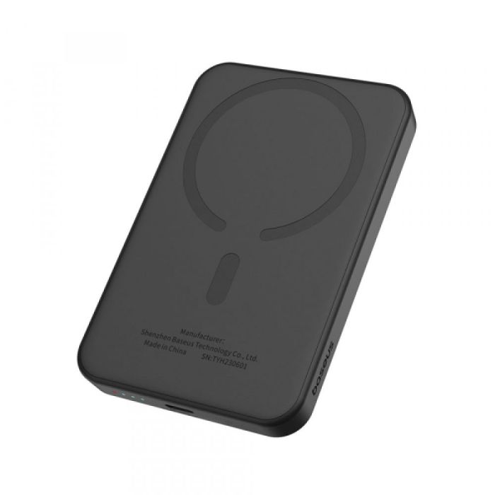 Універсальна Мобільна Батарея Power Bank Baseus Magnetic Mini Wireless Fast Charge 20W 5000 mAh (P10022107xxx-xx) Колір Чорний 113-00