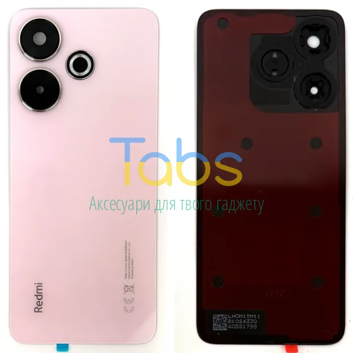 Задня кришка для Xiaomi Redmi 13 (рожева Original New зі склом камери) - зображення 1