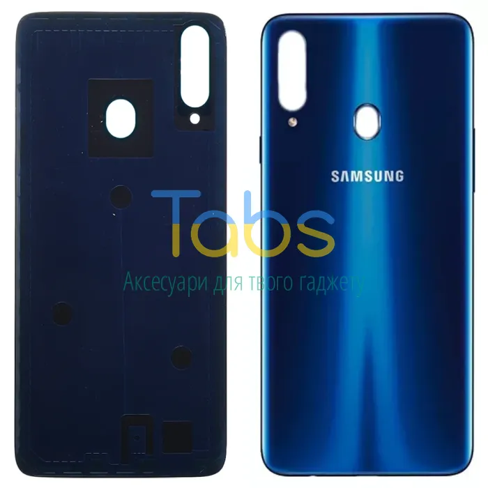 Задняя крышка для Samsung Galaxy A20s 2019 A207F (синя) Original Quality - изображение 1