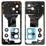Рамка корпусу Xiaomi Redmi Note 12 Pro 5G (блакитна зі склом камери)