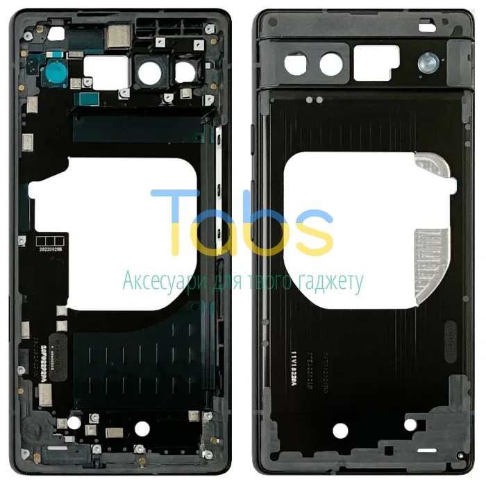Рамка корпусу Google Pixel 6A (чорна ) Original Quality - изображение 1