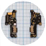 Шлейф Xiaomi Redmi 13C, Poco C65 з роз'ємом зарядки та мікрофоном - нижня плата High Quality