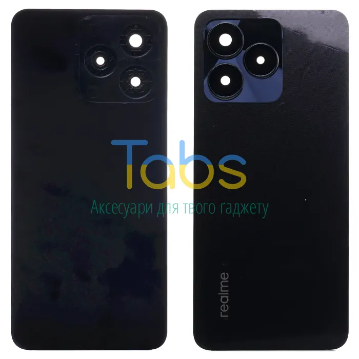 Задня кришка для Realme C53 RMX3760 (чорна зі склом камери) Original Quality - изображение 1