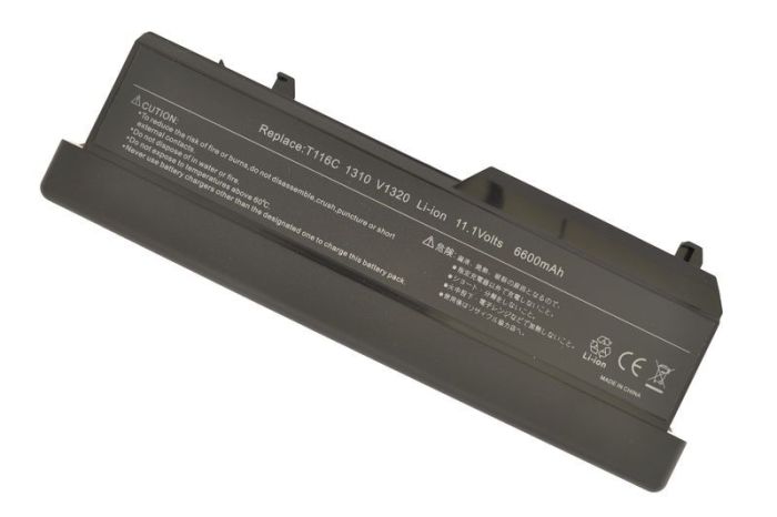 Посилений акумулятор для ноутбука Dell T114C Vostro 1310 11.1V Black 6600mAh OEM