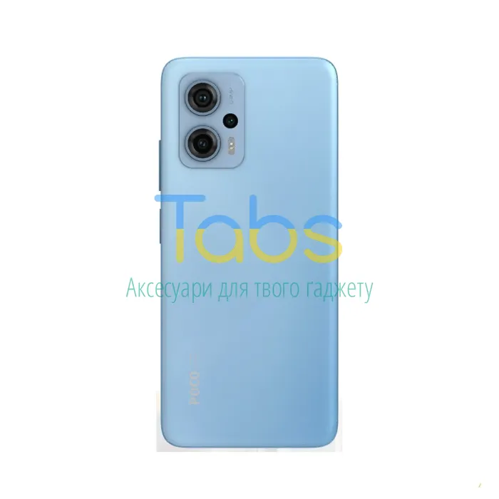 Задня кришка для Xiaomi Poco X4 GT 22041216G (синій  зі склом камери) Original Quality - зображення 1