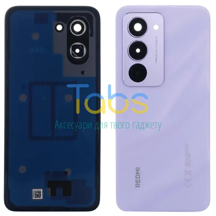 Задня кришка для Xiaomi Redmi 15 4G Global 167 мм 25062RN2DA 25062RN2DL (фіолетова зі склом камери) Original Quality - зображення 1