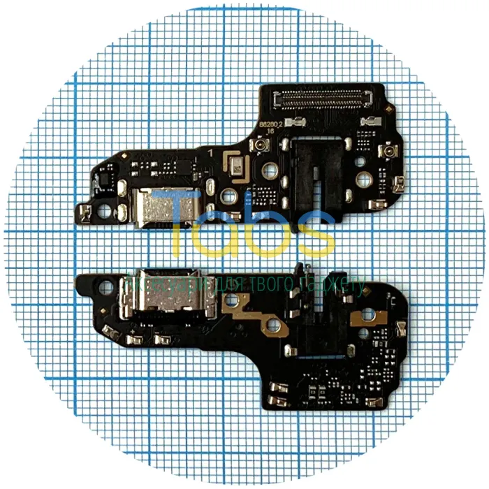 Шлейф для OnePlus Nord N10 5G з роз'ємами зарядки та навушників - нижня плата High Quality - зображення 1