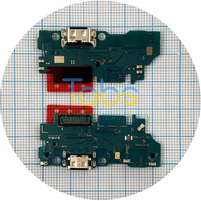 Шлейф Samsung Galaxy A16 A165 з роз'ємом зарядки та мікрофоном - нижня плата High Quality - зображення 1