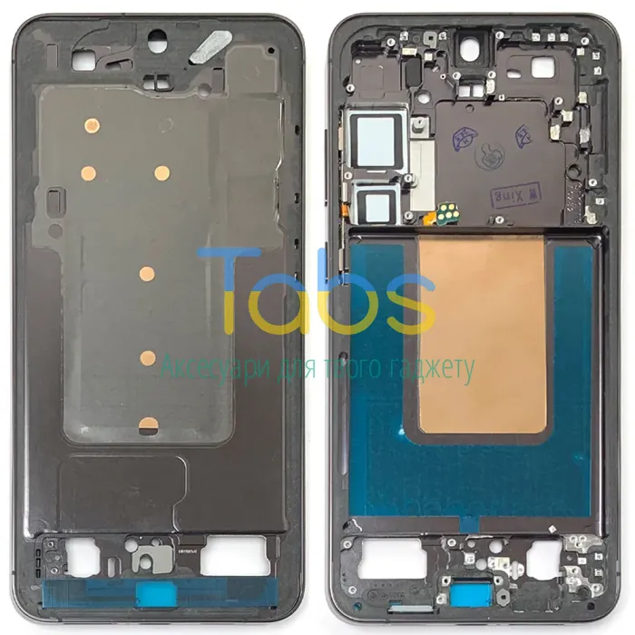 Рамка дисплея Samsung Galaxy S24+ Plus (чорна Onyx Black ) Original Quality - изображение 1