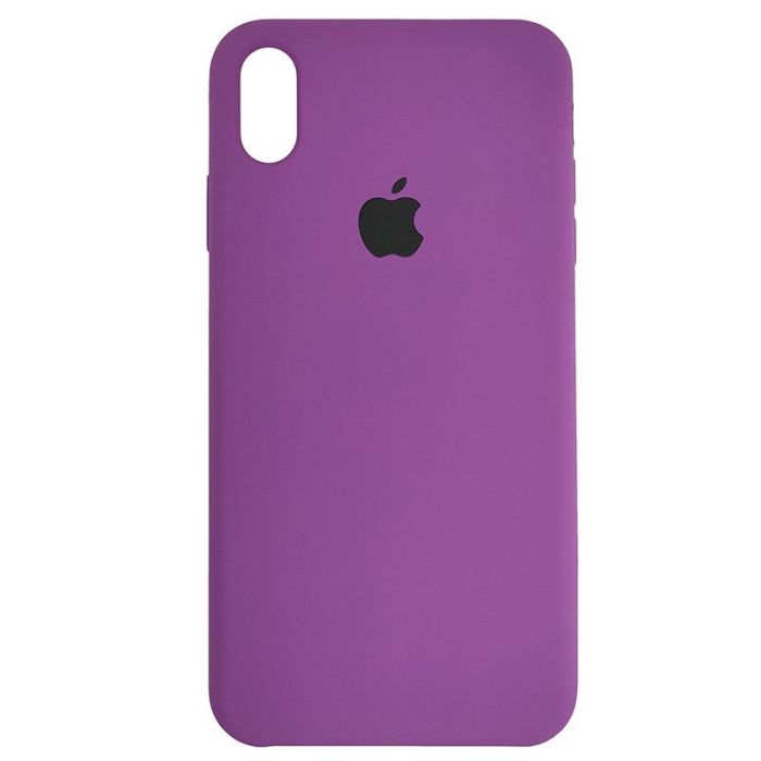 Чохол Copy Silicone Case iPhone XS Max Purpule (45)