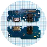 Шлейф Samsung Galaxy A13 5G A136U з роз'ємами зарядки та навушників, з мікрофоном - нижня плата High Quality