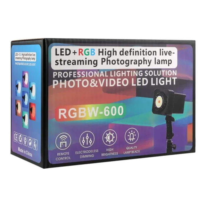 Студійна LED Лампа RGB W-600 Чорний - зображення 2