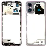Рамка корпусу Motorola Moto G24 (рожева зі склом камери)