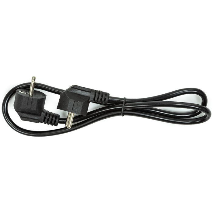 Мережевий кабель PowerPlant 1м, 3x1.5мм2, 10А (two male plugs)