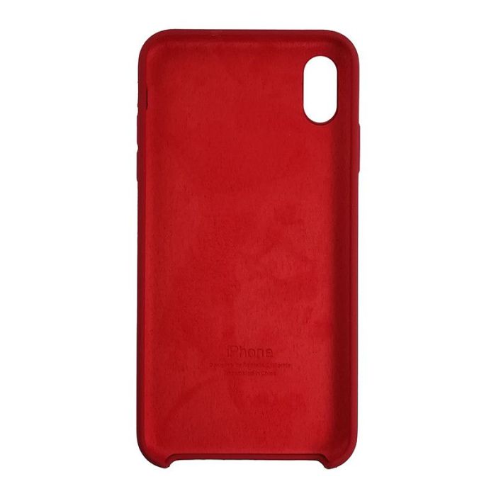 Чохол Copy Silicone Case iPhone XS Max China Червоний (33)