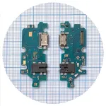 Шлейф Samsung Galaxy M13 M135F з роз'ємами зарядки та навушників, мікрофоном - нижня плата High Quality