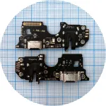 Шлейф Oppo A98 5G CPH2529 з роз'ємами зарядки, навушників та мікрофоном - нижня плата Original Quality