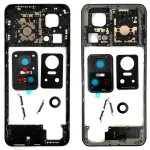 Рамка корпусу Realme GT Neo 3 (чорна зі склом камери)