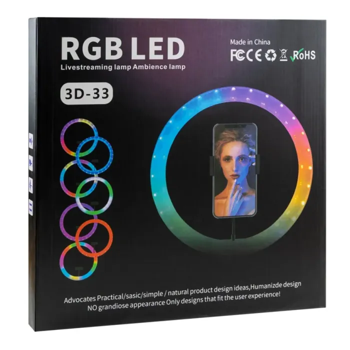 Лампа RGB Crystal 3D-33 33cm Прозорий - зображення 2