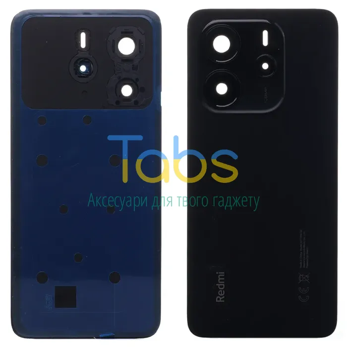 Задня кришка для Xiaomi Redmi Note 14 4G (версія European 161 мм) (чорна Original New зі склом камери) - зображення 1