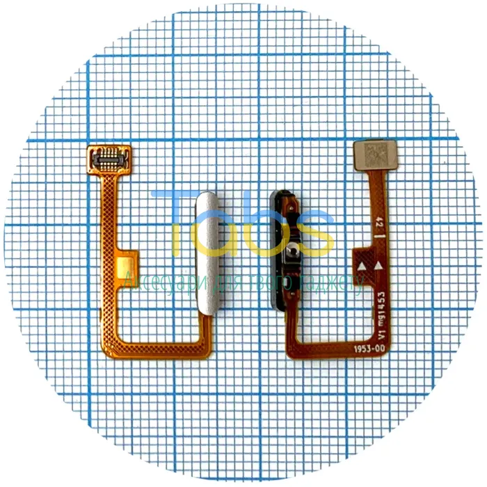 Шлейф Xiaomi Mi 11 Lite Mi 11 Lite 5G NE з кнопкою включення та сканером відбитка пальця (сріблястий) Original Quality - зображення 1