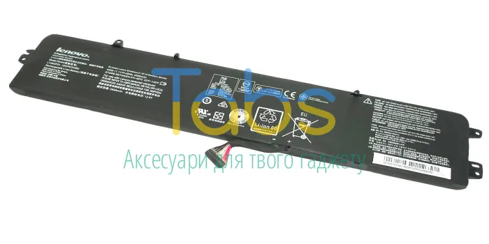 Акумулятор для ноутбука Lenovo L14M3P24 IdeaPad 700 11.1 В Black 4050 мАг Orig - зображення 4