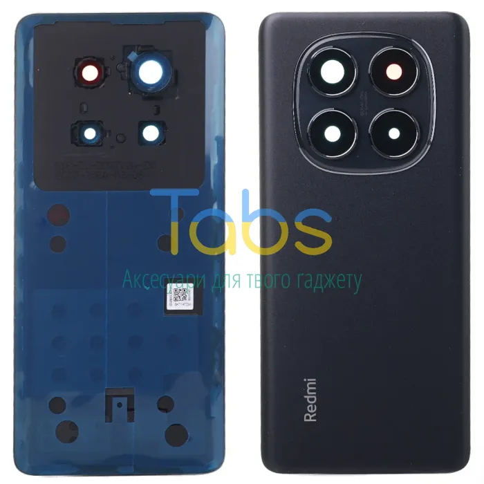 Задня кришка для Xiaomi Redmi Note 14 Pro 5G China (сум. Redmi Note 14 Pro 5G Global) (чорна Original New зі склом камери) - зображення 1