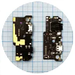 Шлейф Meizu M6s M712 з роз'ємом зарядки та мікрофоном - нижня плата Original Quality