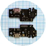 Шлейф Samsung Galaxy A04 A045F з роз'ємами зарядки та навушників, мікрофоном - нижня плата High Quality