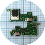 Шлейф для Infinix Note 40 X6853, Note 40 Pro X6850 з роз'ємами зарядки та Sim-карти з мікрофоном - нижня плата High Quality