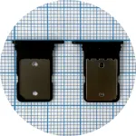 Тримач SIM карти Google Pixel 5a 5G (чорний)
