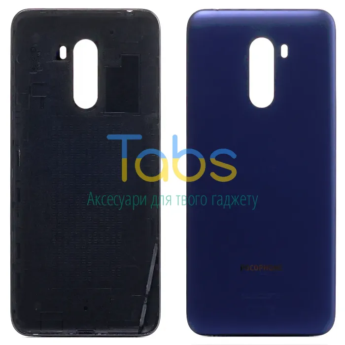 Задня кришка для Xiaomi Pocophone F1 M1805E10A (синя ) Original Quality - зображення 1
