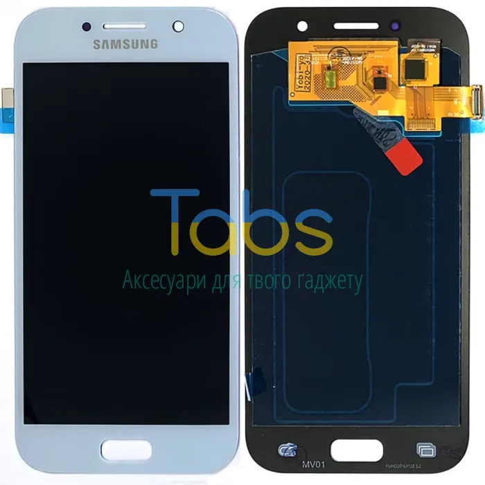 Дисплей для Samsung Galaxy A5 2017 A520F з тачскріном (блакитний OLED) - зображення 1