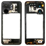 Рамка корпусу Infinix Smart 9 X6532 (чорна зі склом камери)