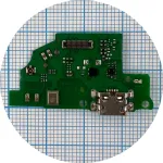 Шлейф Nokia C10 C20 з роз'ємом зарядки та мікрофоном - нижня плата High Quality