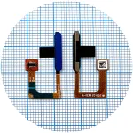 Шлейф Motorola Moto G100 XT2125 із сканером відбитка пальця (синій) Original Quality