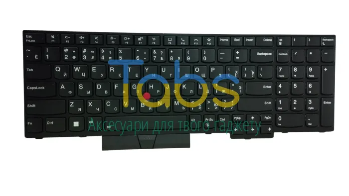 Клавиатура для ноутбука Lenovo Thinkpad T15 gen 1/2, с подсветкой (Light), Black, (No Frame), RU - зображення 2